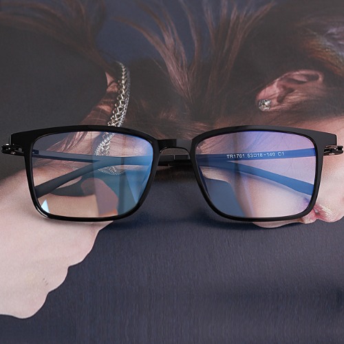 [GCC-1174]남자 남성 초경량 베이직 스퀘어 사각 TR 가벼운 뿔테 도수 안경테