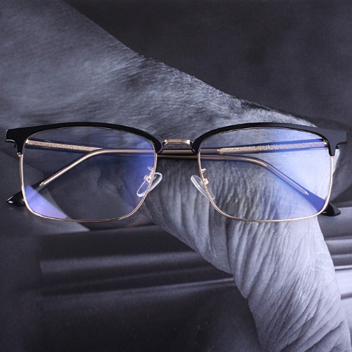[GCC-1269]남자 남성 152mm 오버사이즈 스퀘어 직사각 슬림 하금테 안경