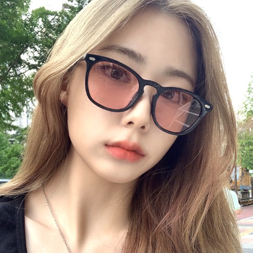 [SCC-4018]남녀공용 사각라운드 빅사이즈 편광 틴트 변색 선글라스